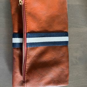 Medium leather clutch for sale!